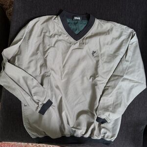 Ashworth Mens Weather Systems Water Wind Resistant Pullover Jacket Pockets L